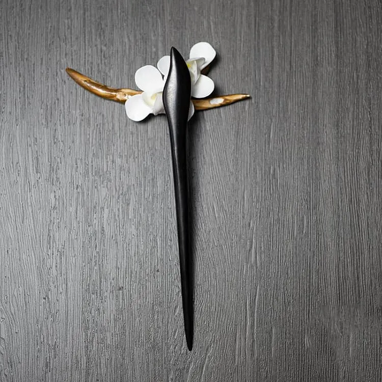 18cm Sandalwood Chinese Hairpin Zan (Shape 2)
