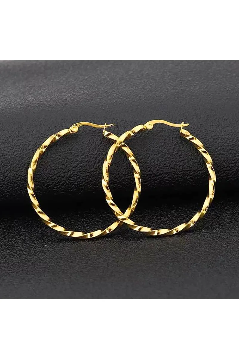 18K GOLD PLATED STAINLESS STEEL EARRINGS_CWAJE0381