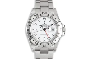 2002 Rolex Explorer II 16570 White Dial