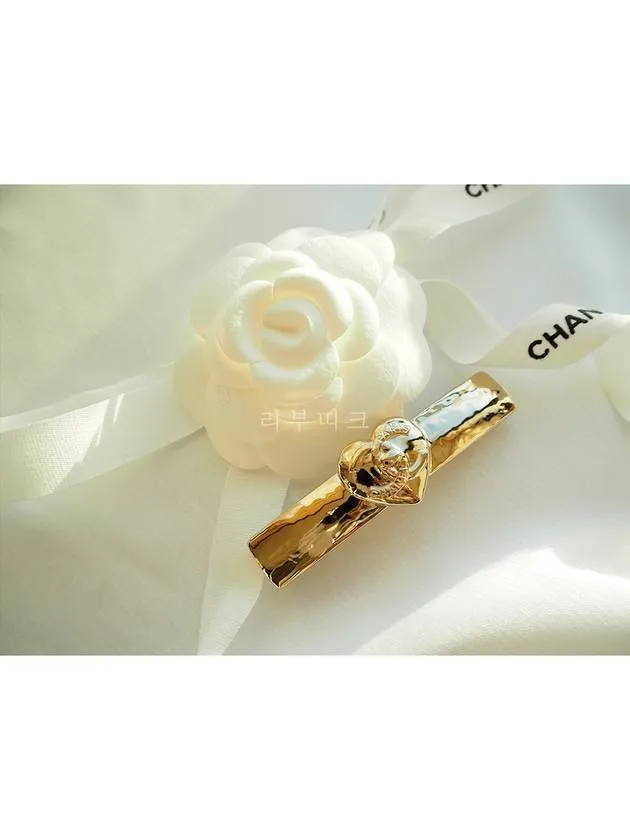 22B CC Logo Heart Gold Hairpin AB9124