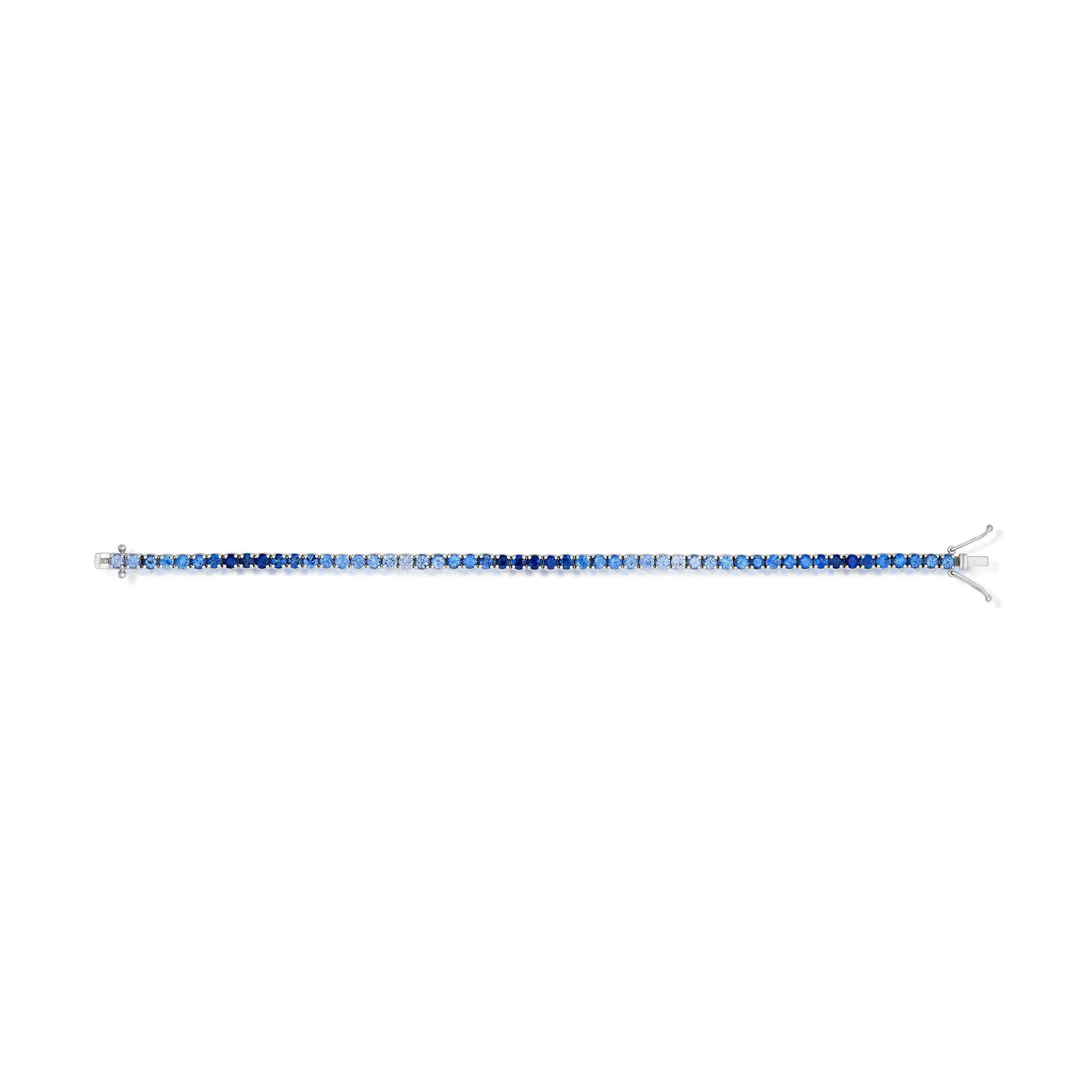 6.70 Carat Blue Sapphire Ombre Bracelet