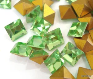 6mm (4400) Peridot Square Shape