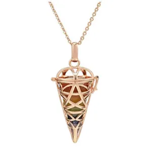 7 Chakra Crystal Locket Necklace | Jovivi