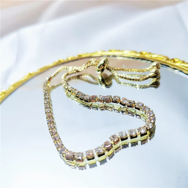 Adjustable Zircon Bracelet（AE4111）