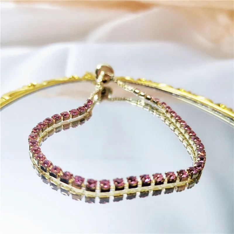Adjustable Zircon Bracelet（AE4111）