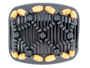 African Butterfly Hair Comb - Ndebele Black 55