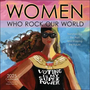 Amber Lotus Women Who Rock Our World 12x12 2025 Wall Calendar
