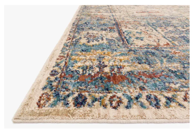 Anastasia Sand | Lt. Blue Rug 5x8
