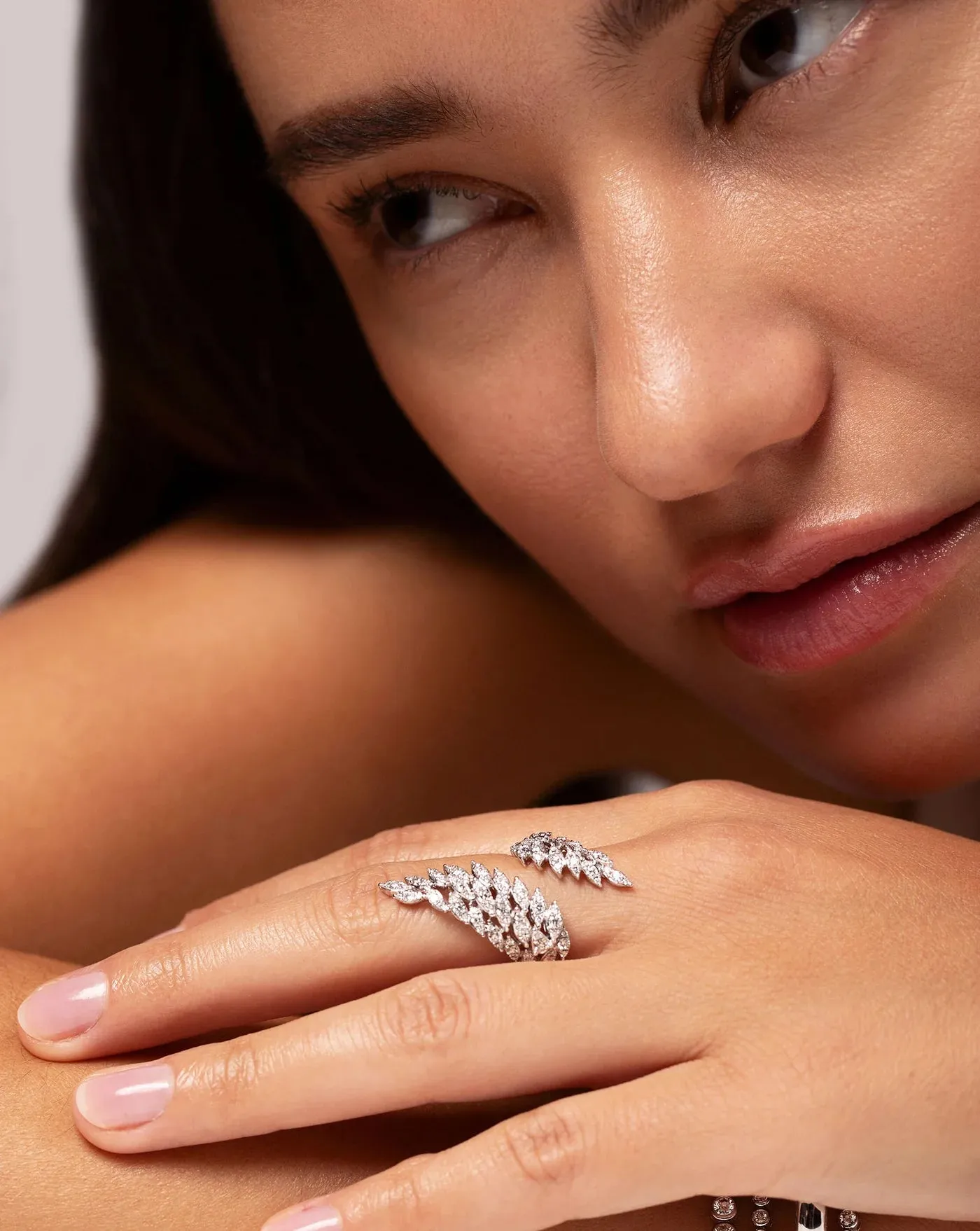 Angels’ Blooming Wrap Zircon Ring