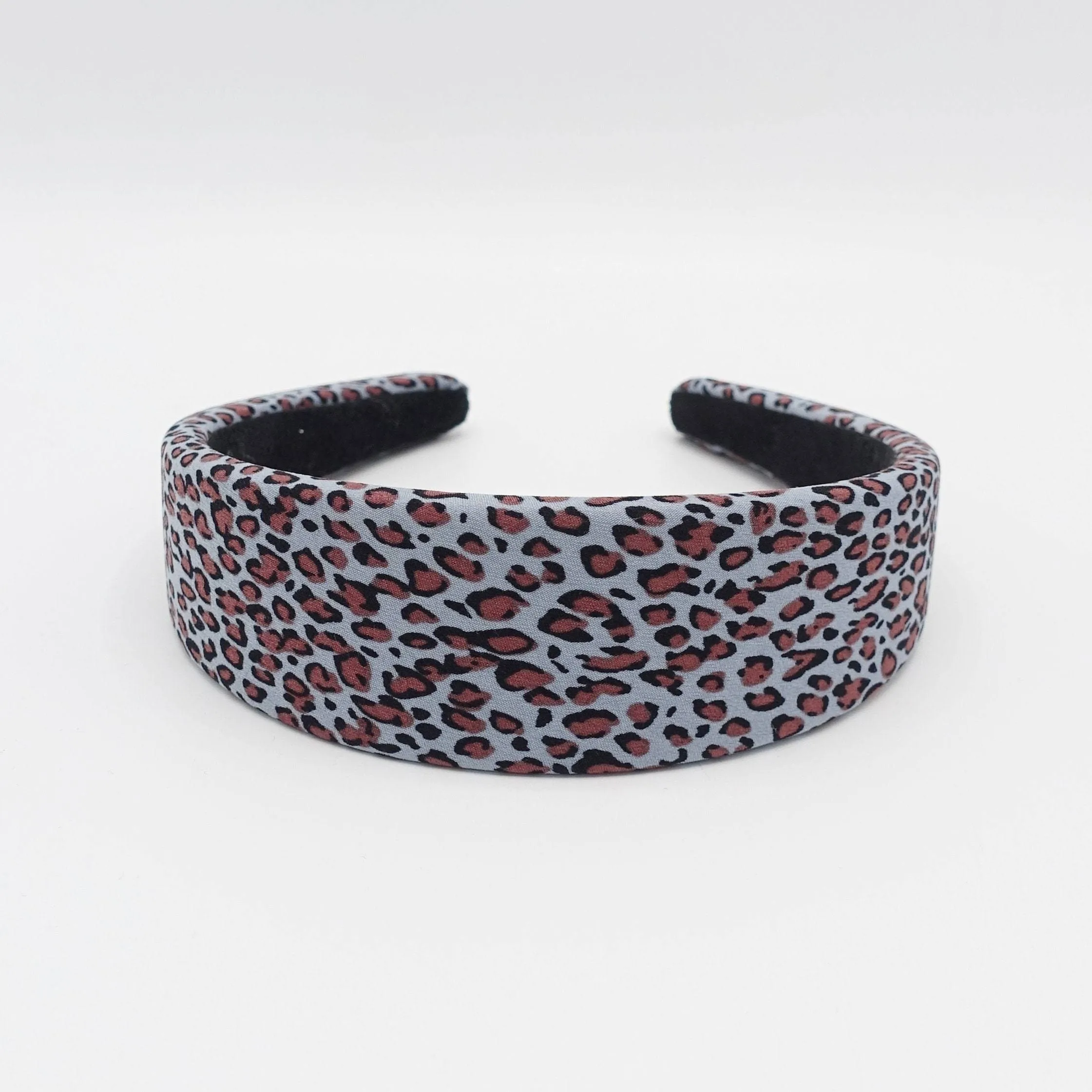 animal print padded headband leopard hairband for women