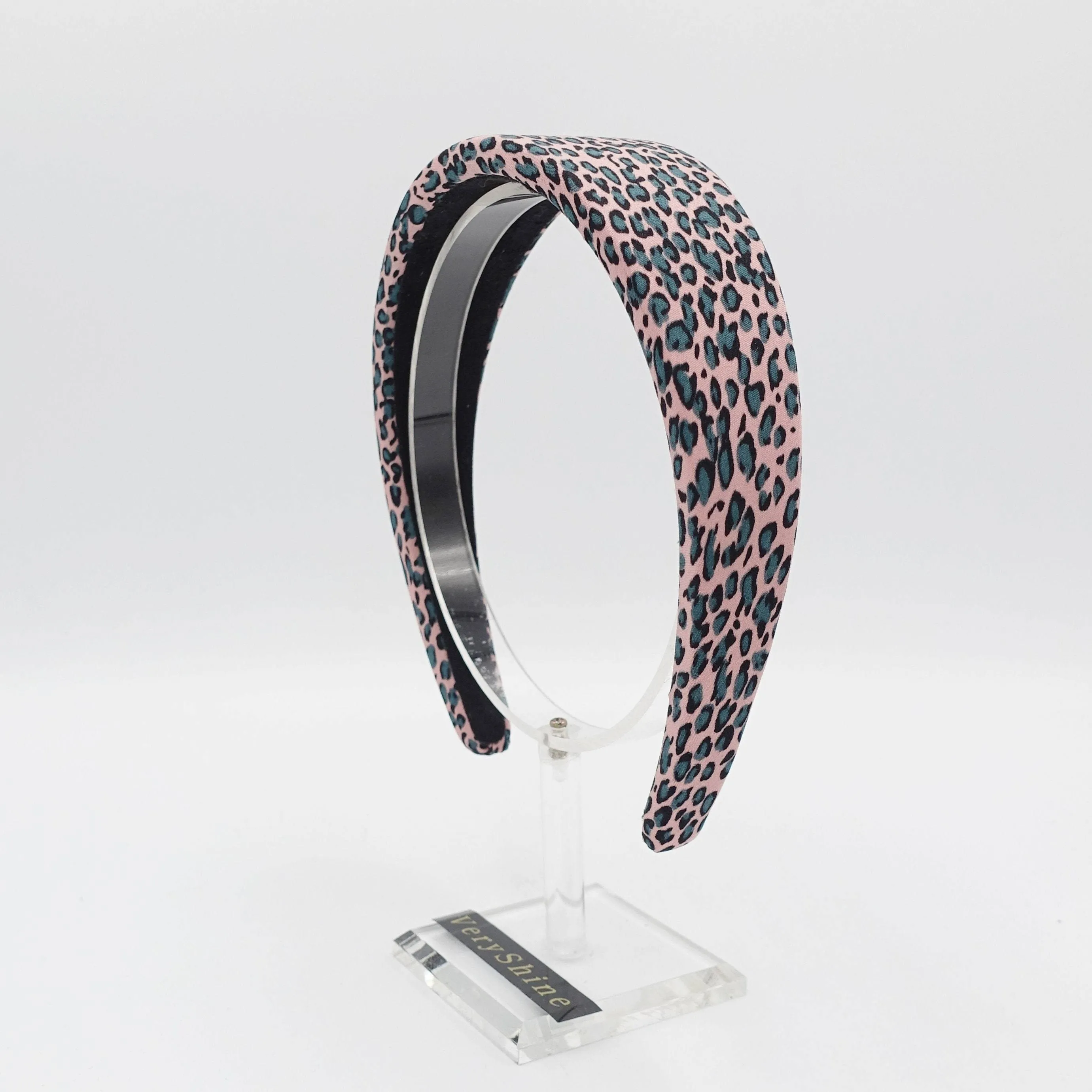 animal print padded headband leopard hairband for women