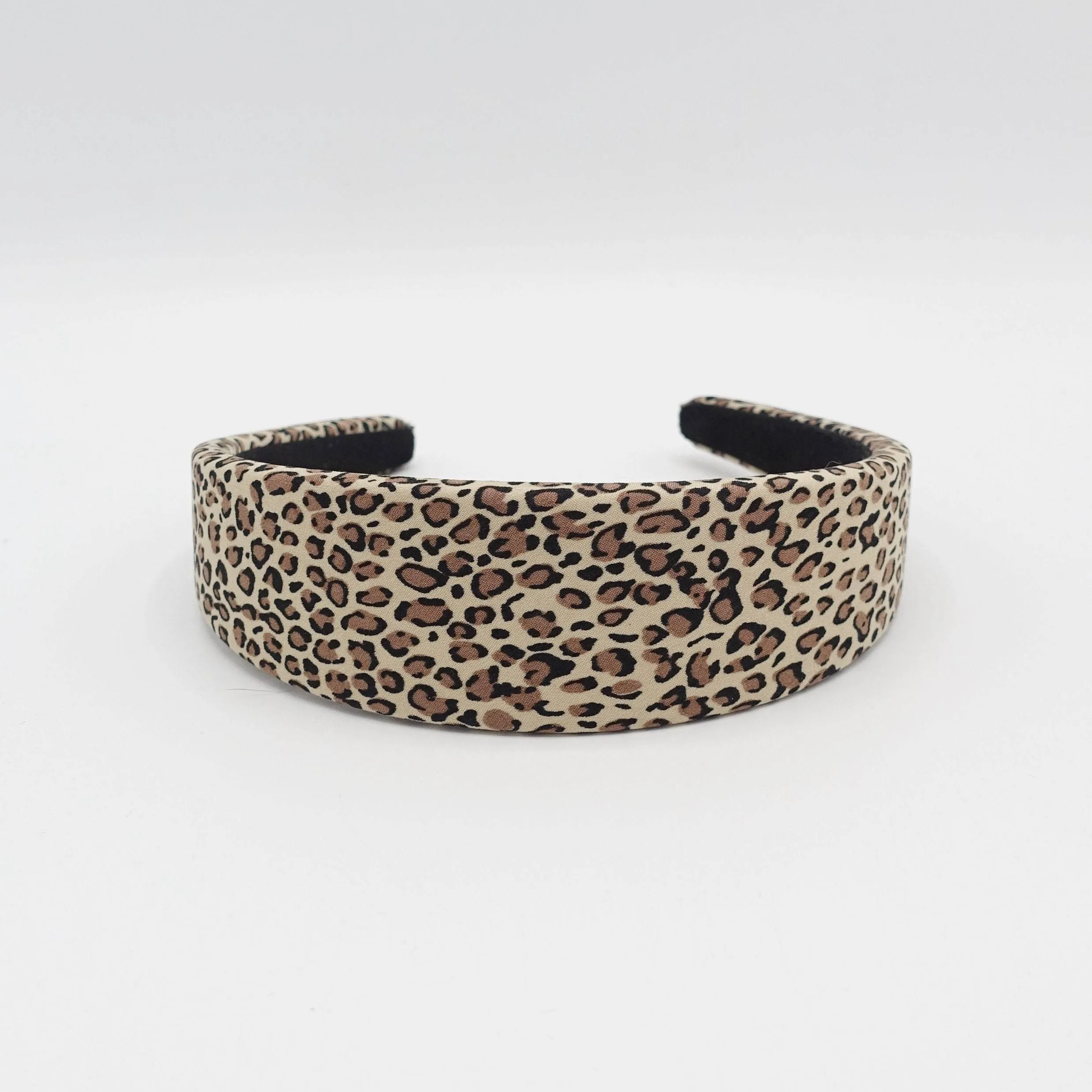 animal print padded headband leopard hairband for women
