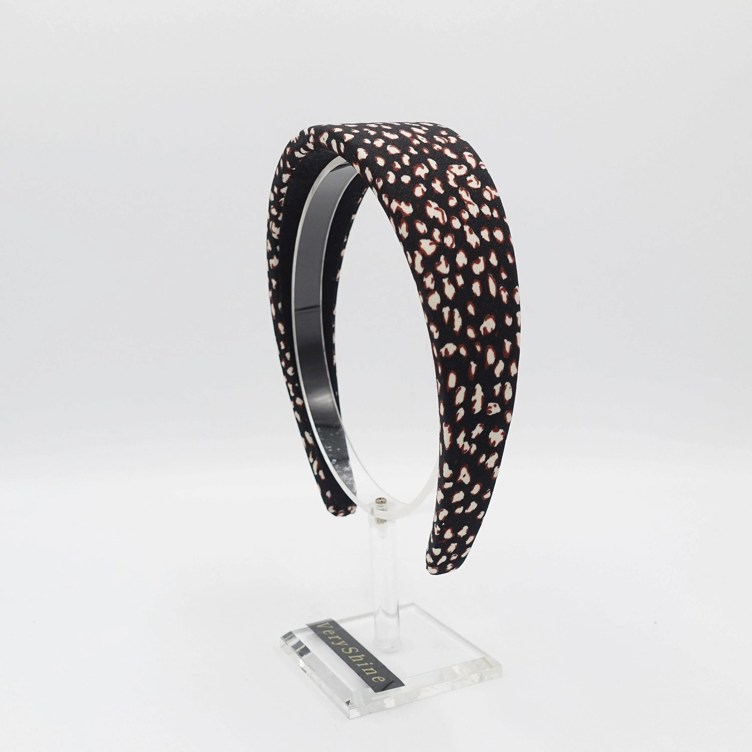 animal print padded headband leopard hairband for women