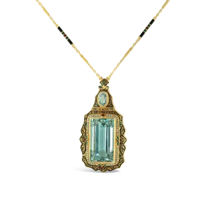 Aquamarine Estate Necklace