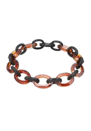 Aragon Bracelet Brown Red Gold