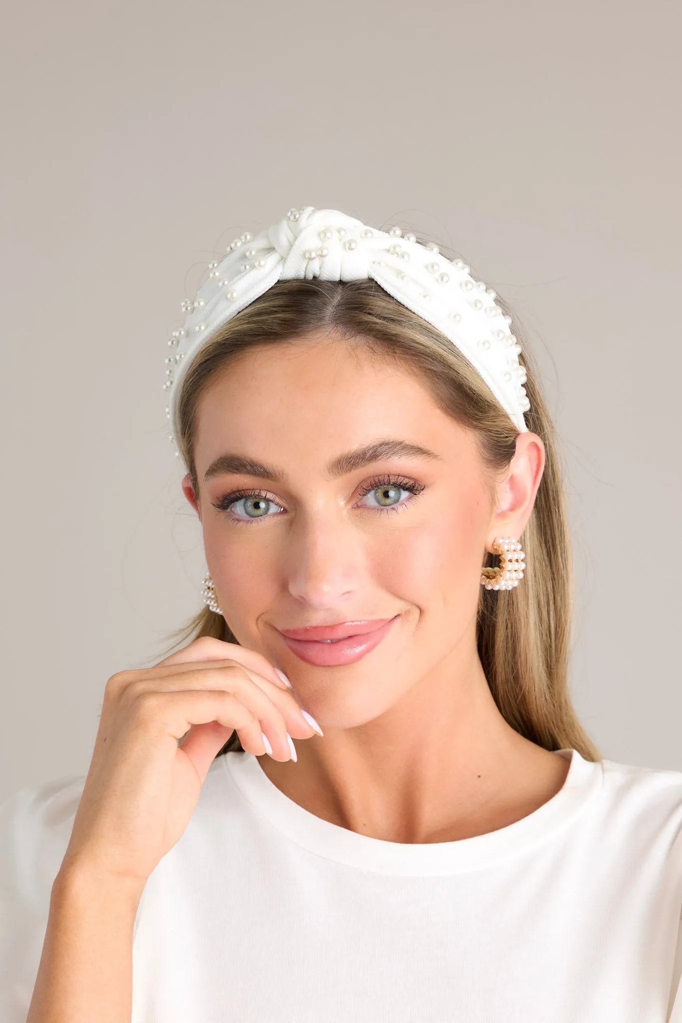 Awakening Potential White Pearl Headband