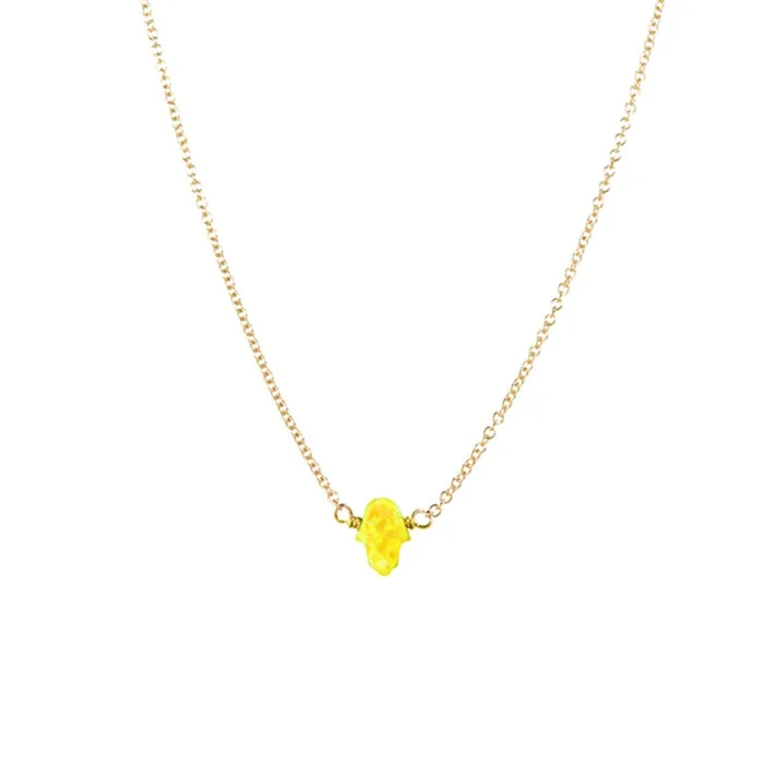 bara boheme | Small "HAND" Opal Necklace