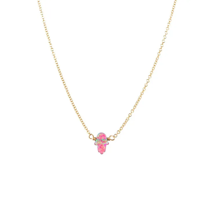 bara boheme | Small "HAND" Opal Necklace