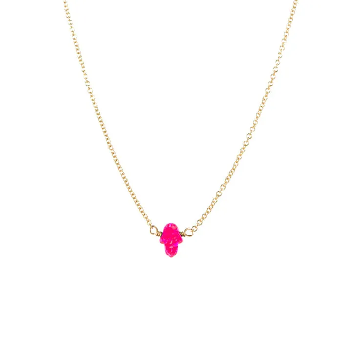 bara boheme | Small "HAND" Opal Necklace