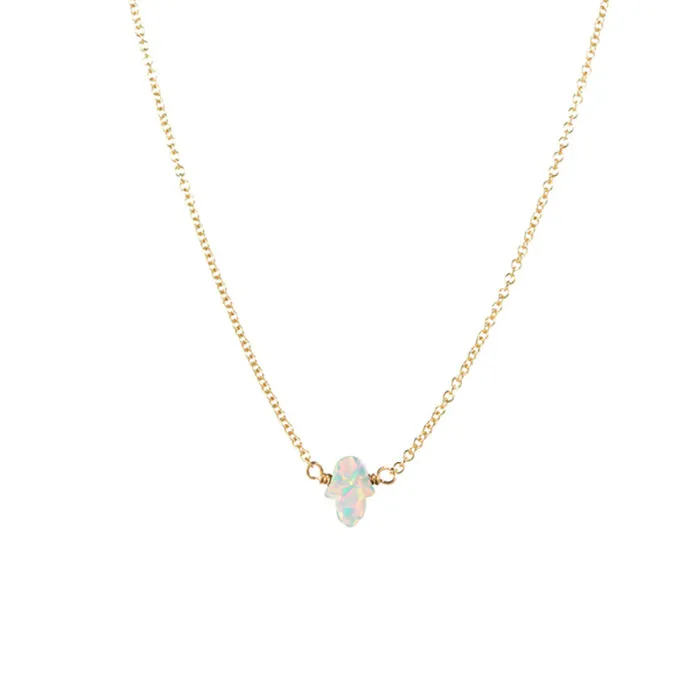 bara boheme | Small "HAND" Opal Necklace