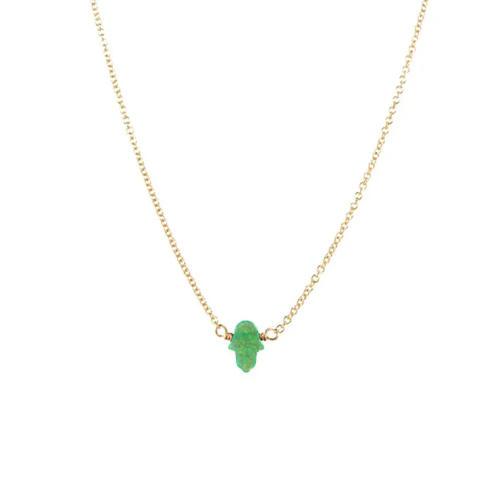 bara boheme | Small "HAND" Opal Necklace