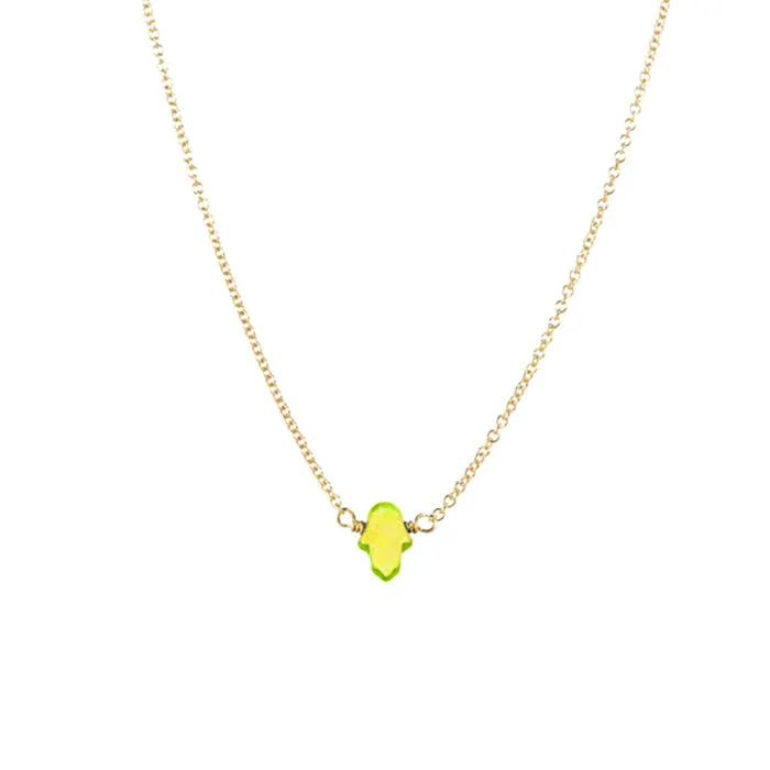 bara boheme | Small "HAND" Opal Necklace