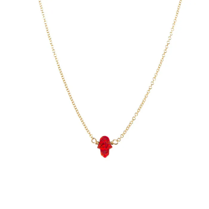 bara boheme | Small "HAND" Opal Necklace