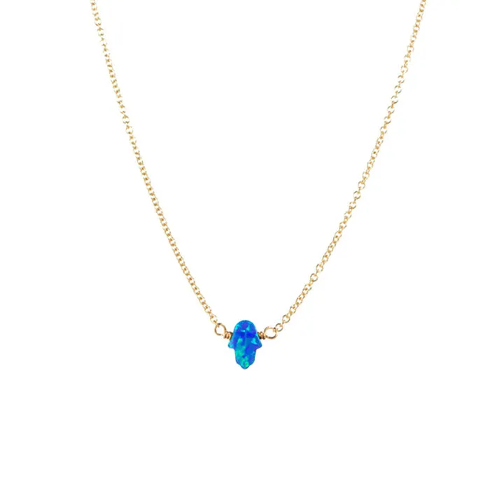 bara boheme | Small "HAND" Opal Necklace