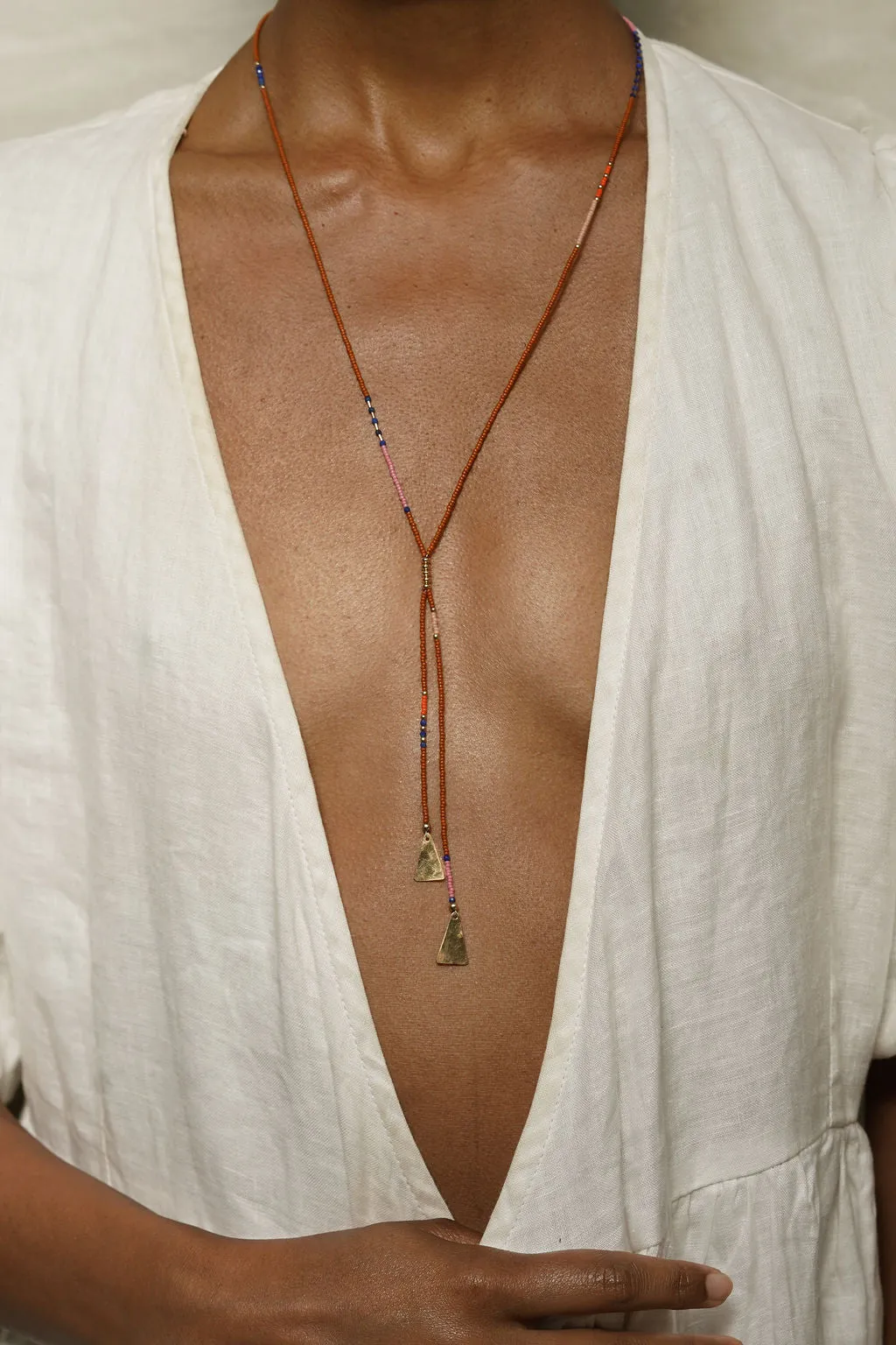 Beaded Bolo with Lapis