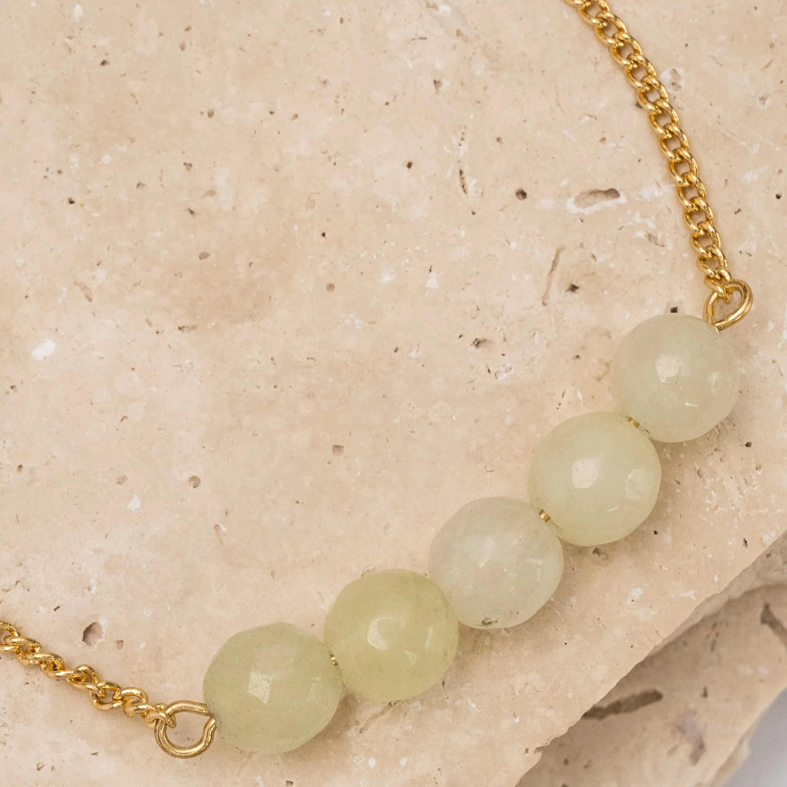 Birthstone 14k gold plated bracelet