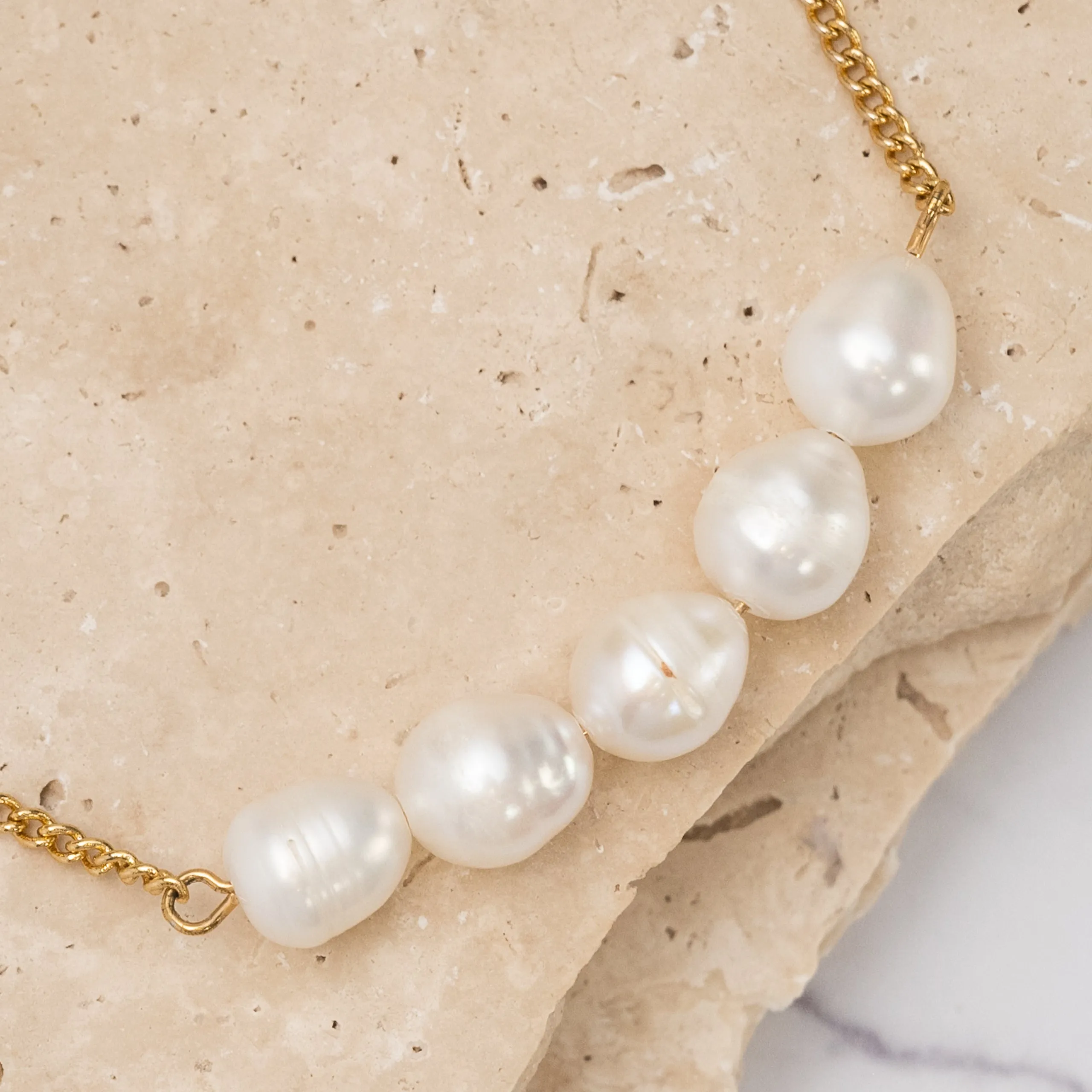 Birthstone 14k gold plated bracelet