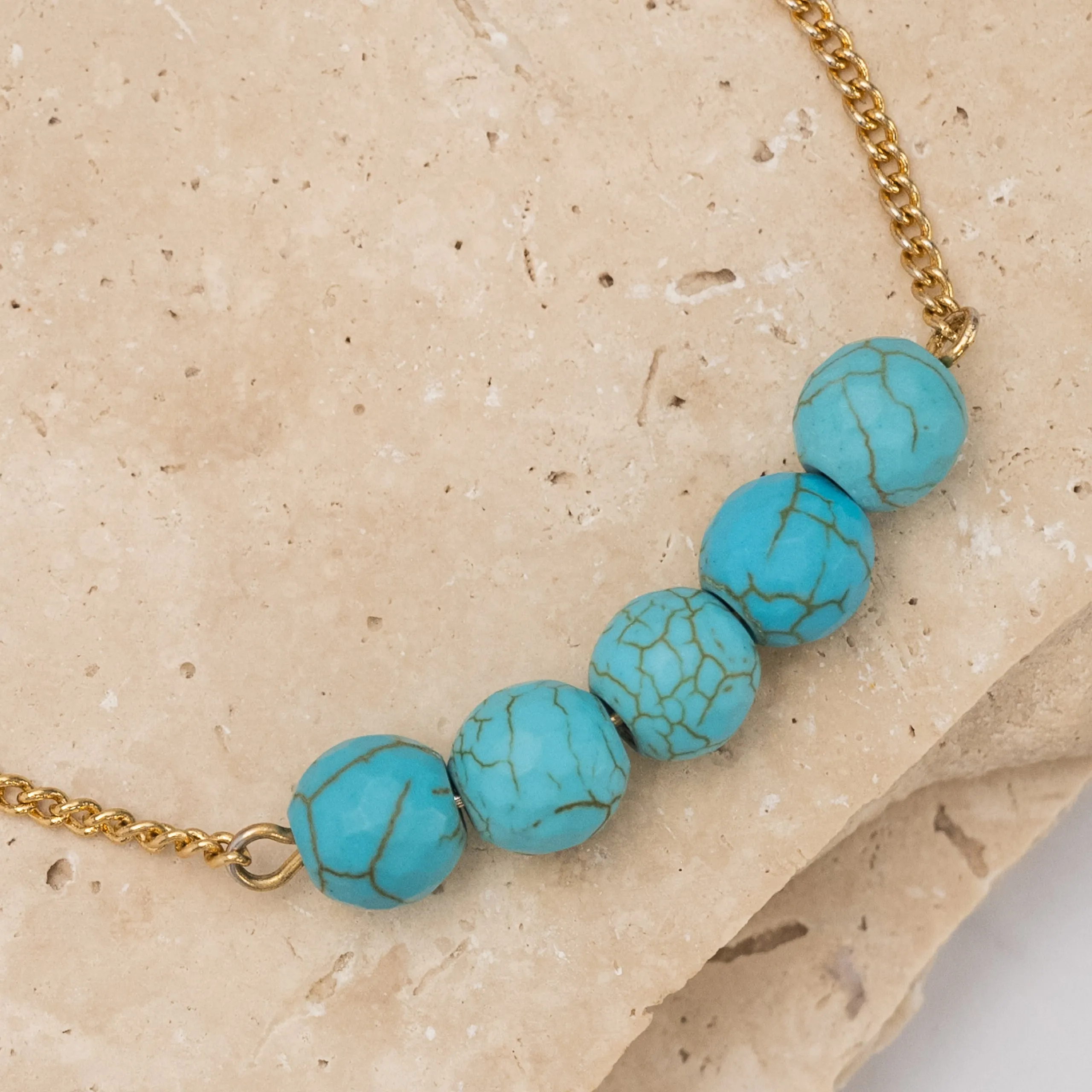 Birthstone 14k gold plated bracelet