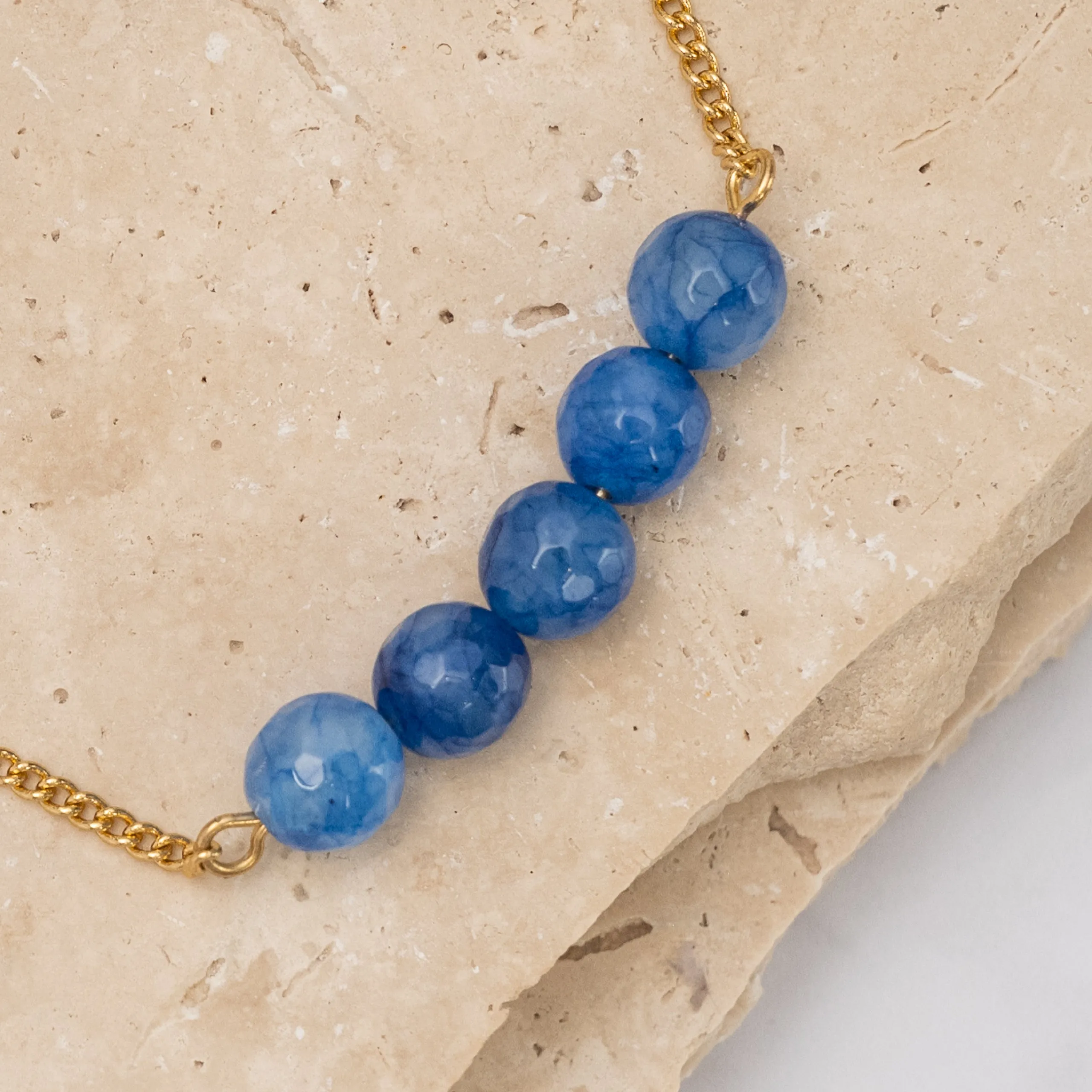 Birthstone 14k gold plated bracelet