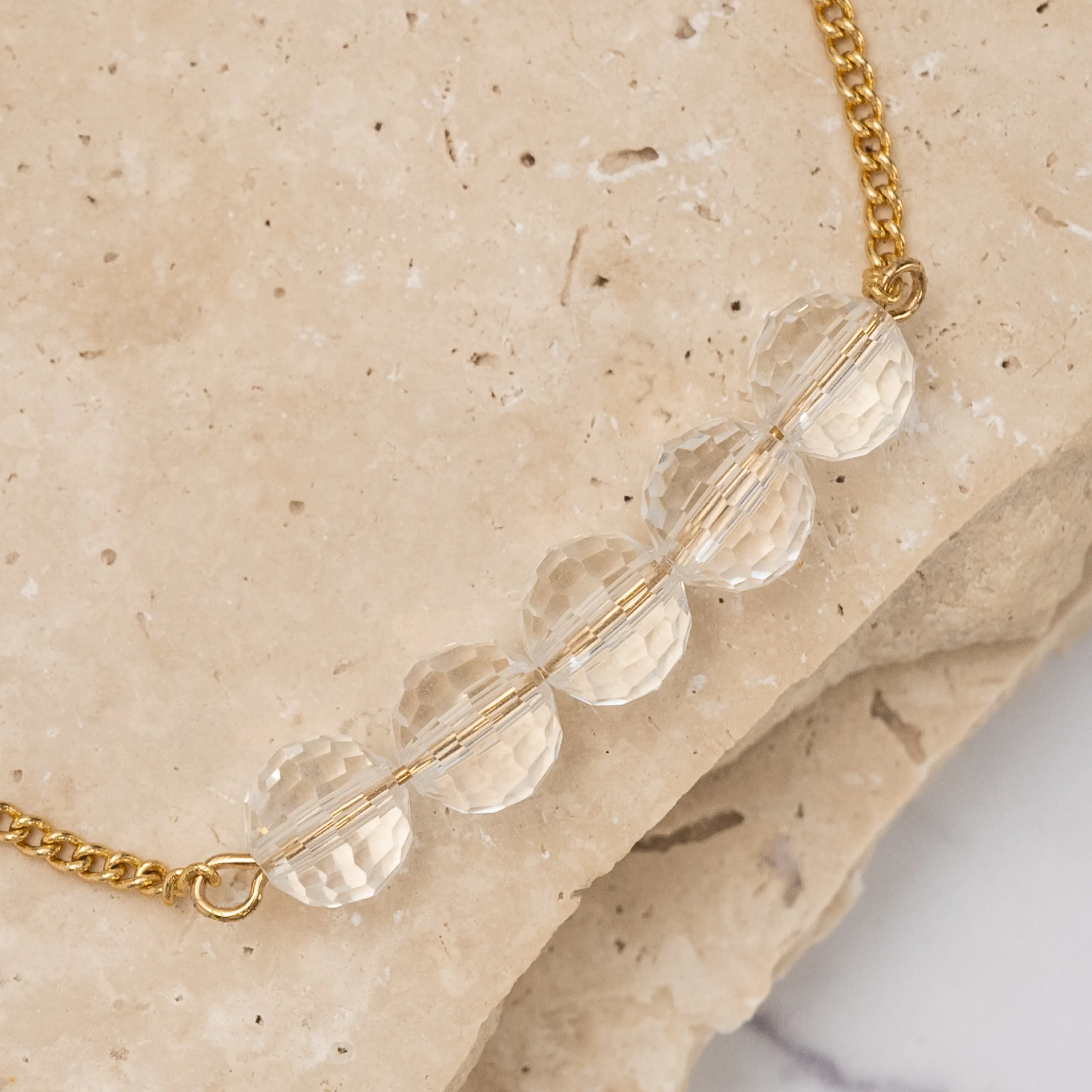 Birthstone 14k gold plated bracelet