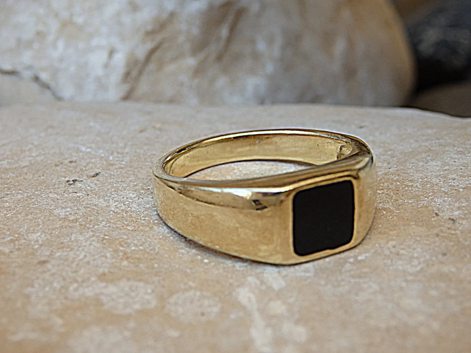 BLACK Signet Ring