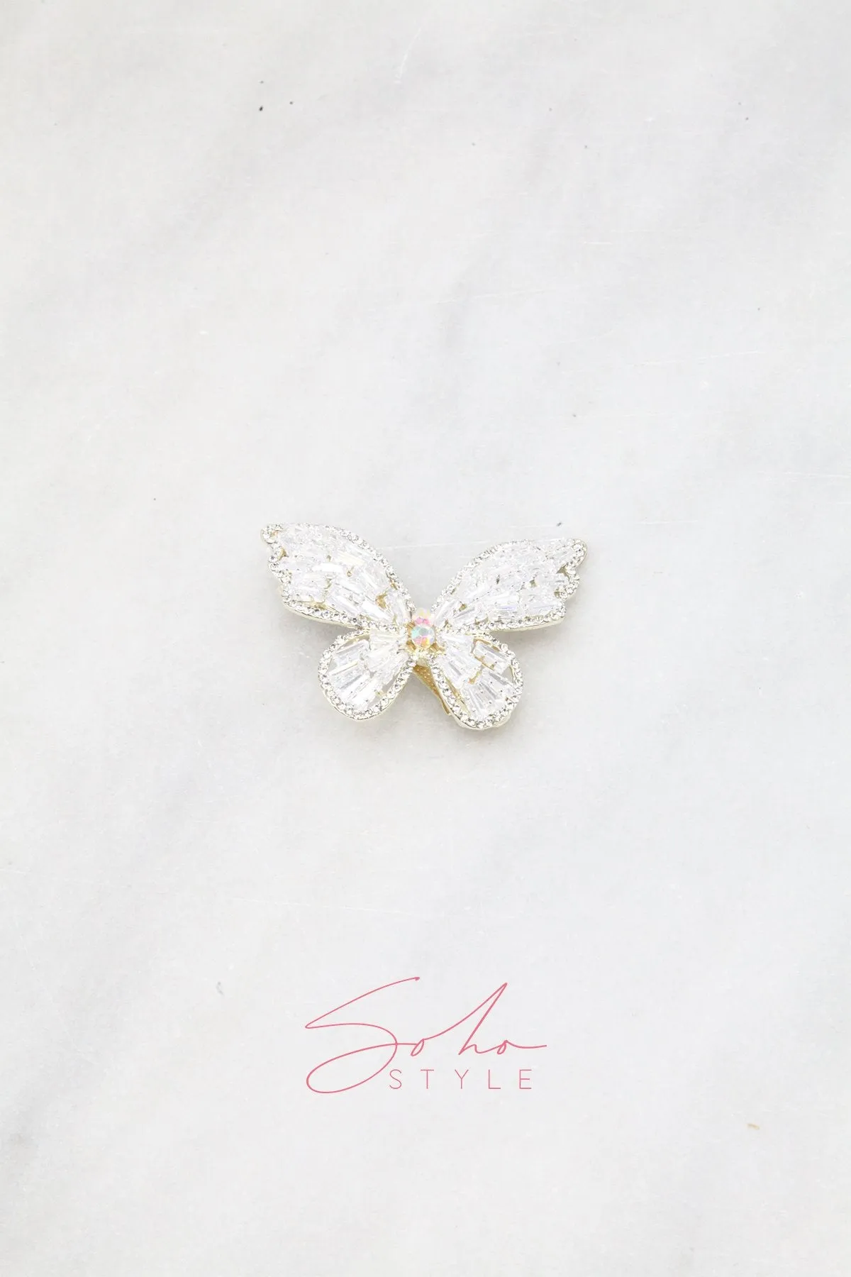 Butterfly Crystal Barrette