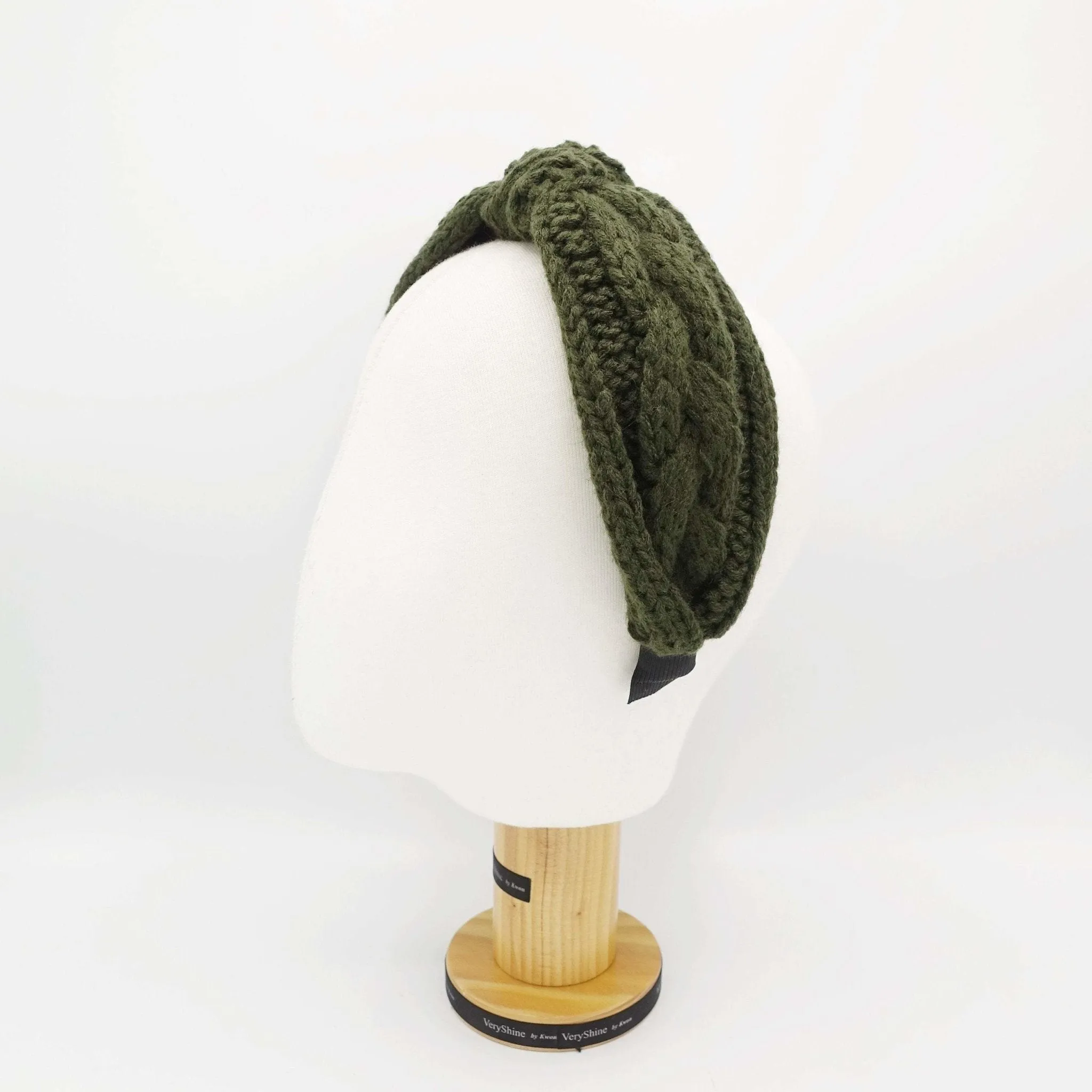cable knit headband knotted hairband Winter hair accessory for women