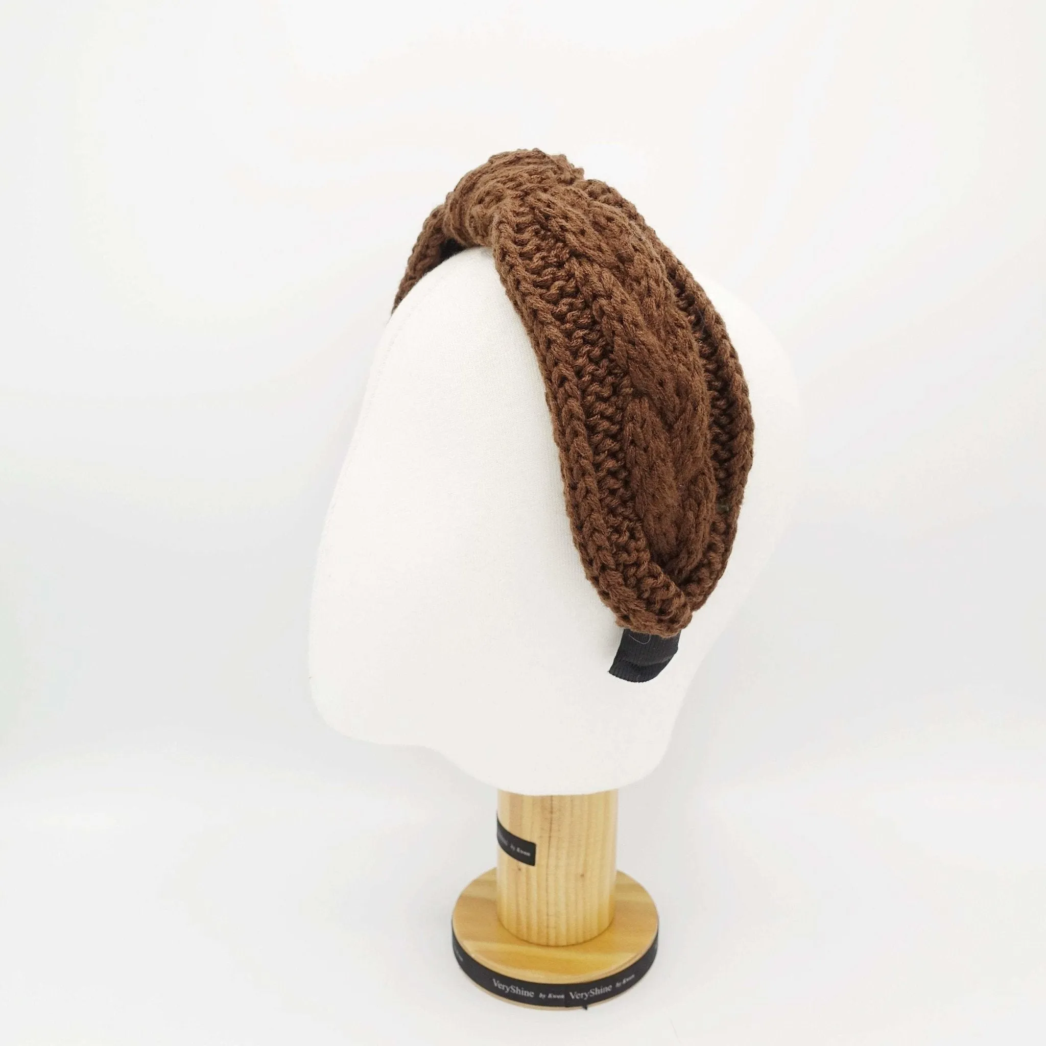 cable knit headband knotted hairband Winter hair accessory for women