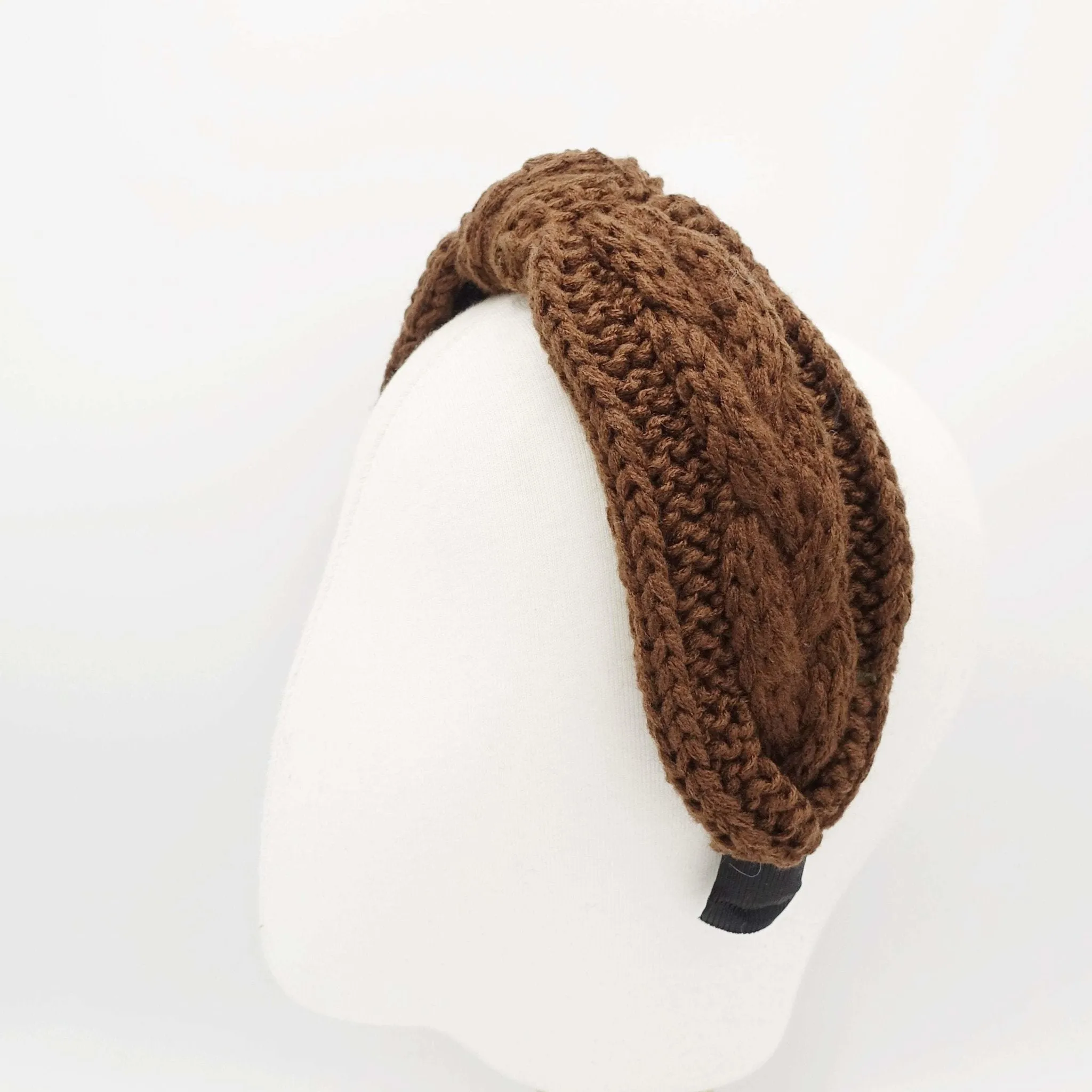 cable knit headband knotted hairband Winter hair accessory for women