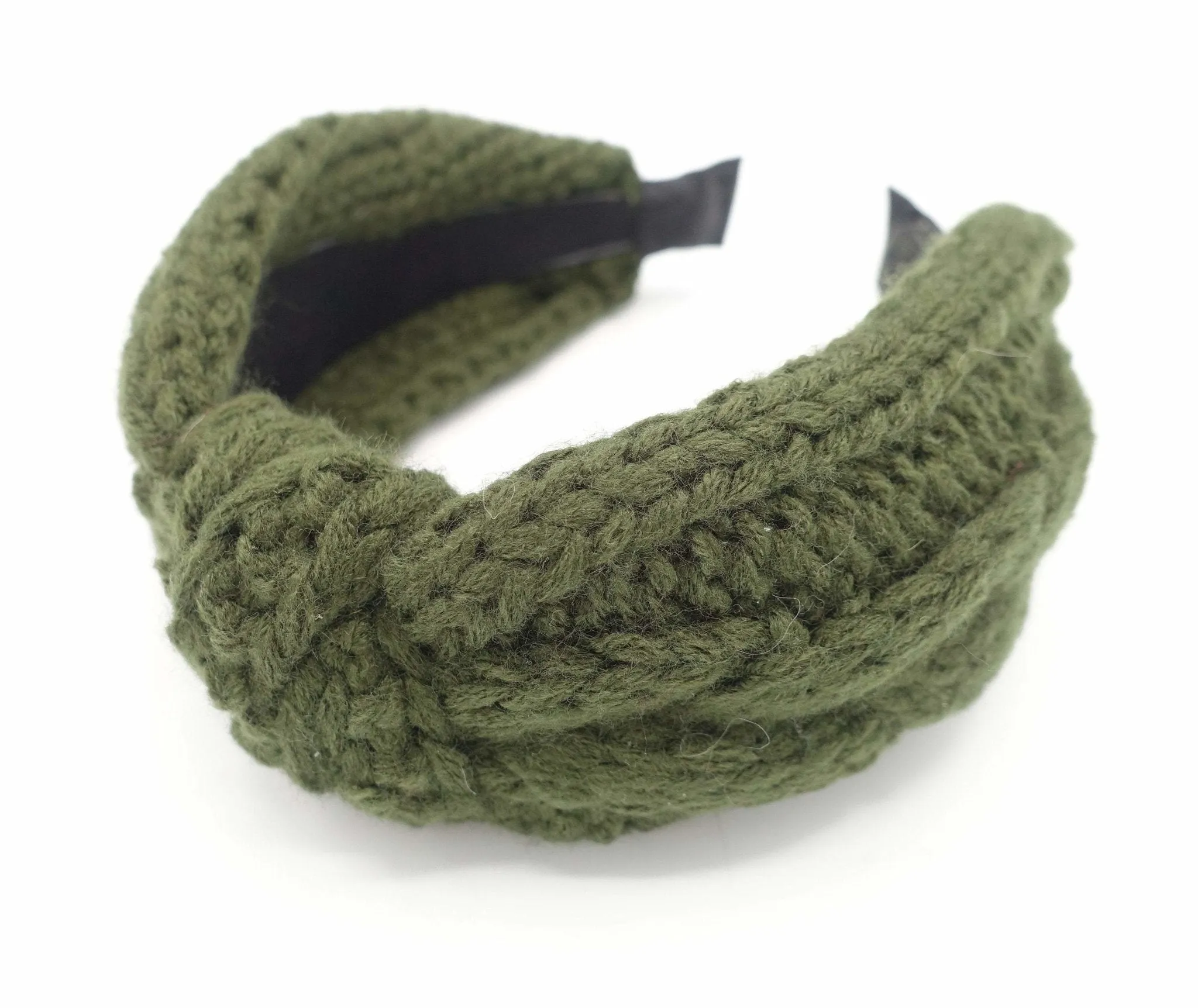 cable knit headband knotted hairband Winter hair accessory for women