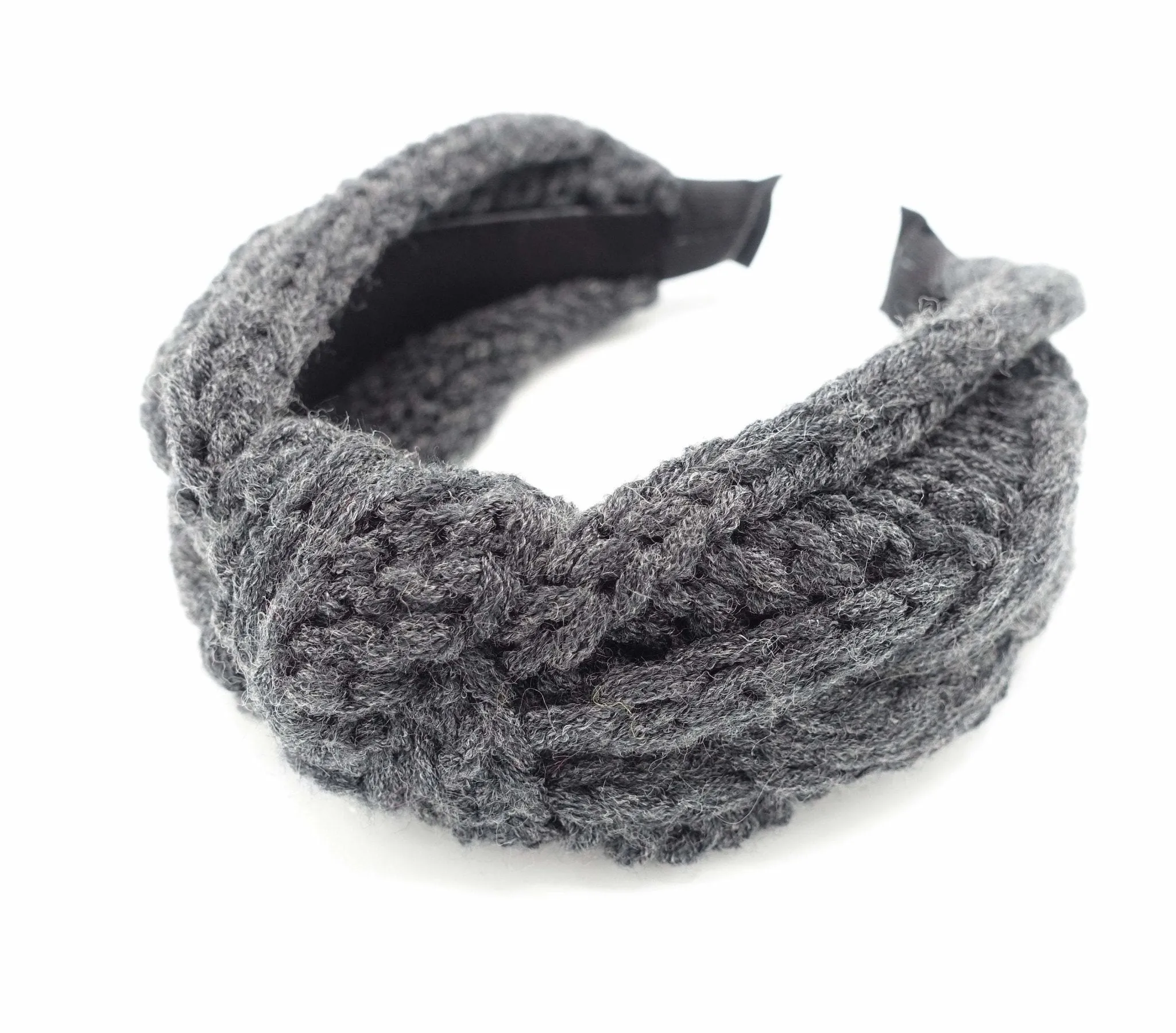 cable knit headband knotted hairband Winter hair accessory for women