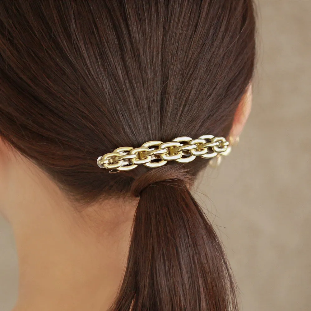 Chain Brass Barrette