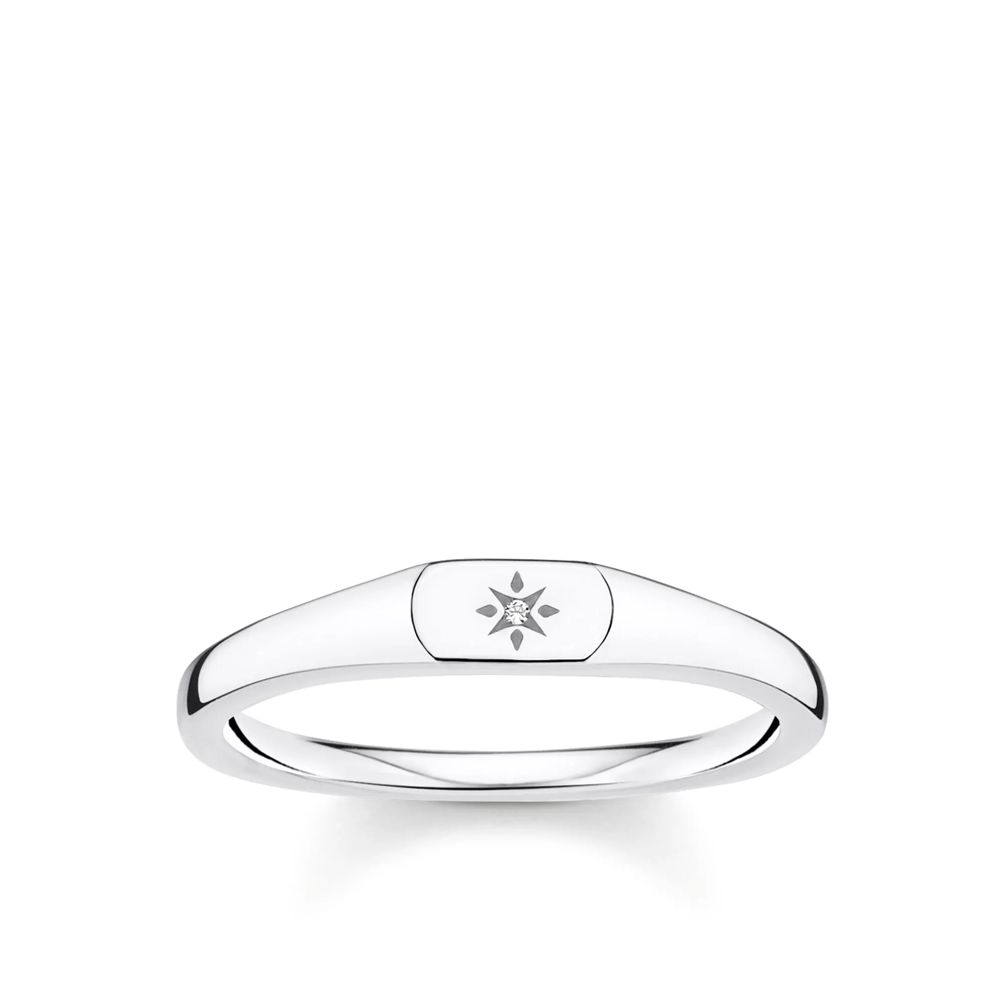 CHARMING COLLECTION MINI CZ SIGNET RING