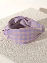 CHECKED HEADBAND