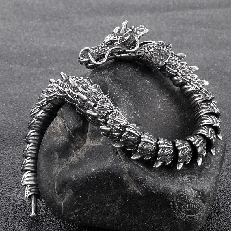 Chinese Dragon Stainless Steel Animal Bracelet