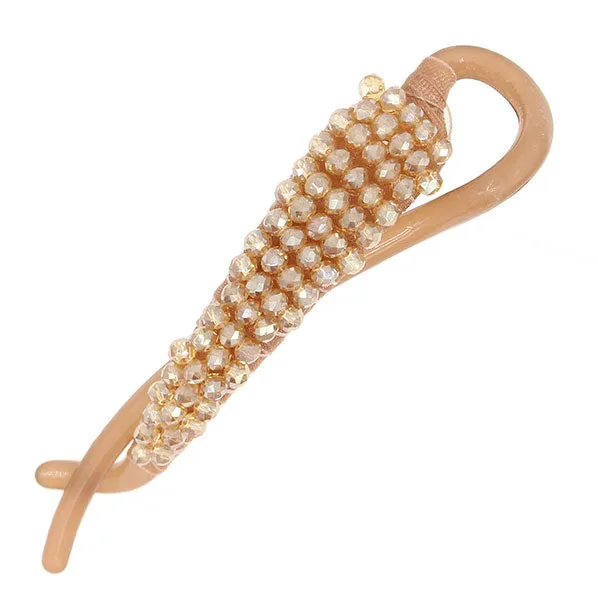 Crystal Beads Twist Hair Barrette