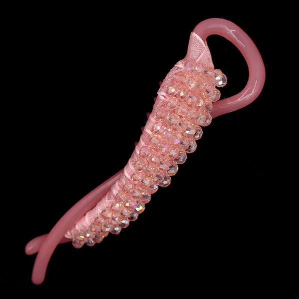 Crystal Beads Twist Hair Barrette