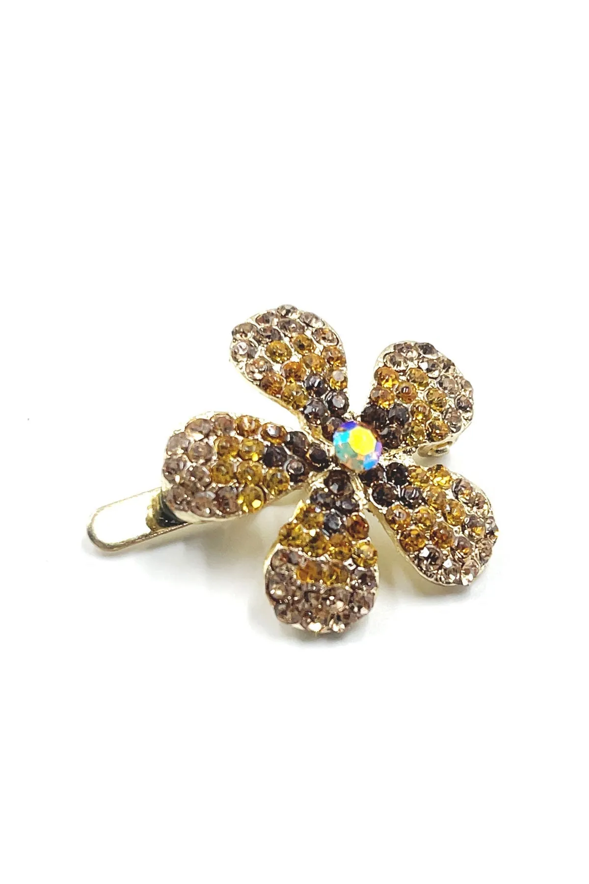Crystal Daisy Magnetic Barrette