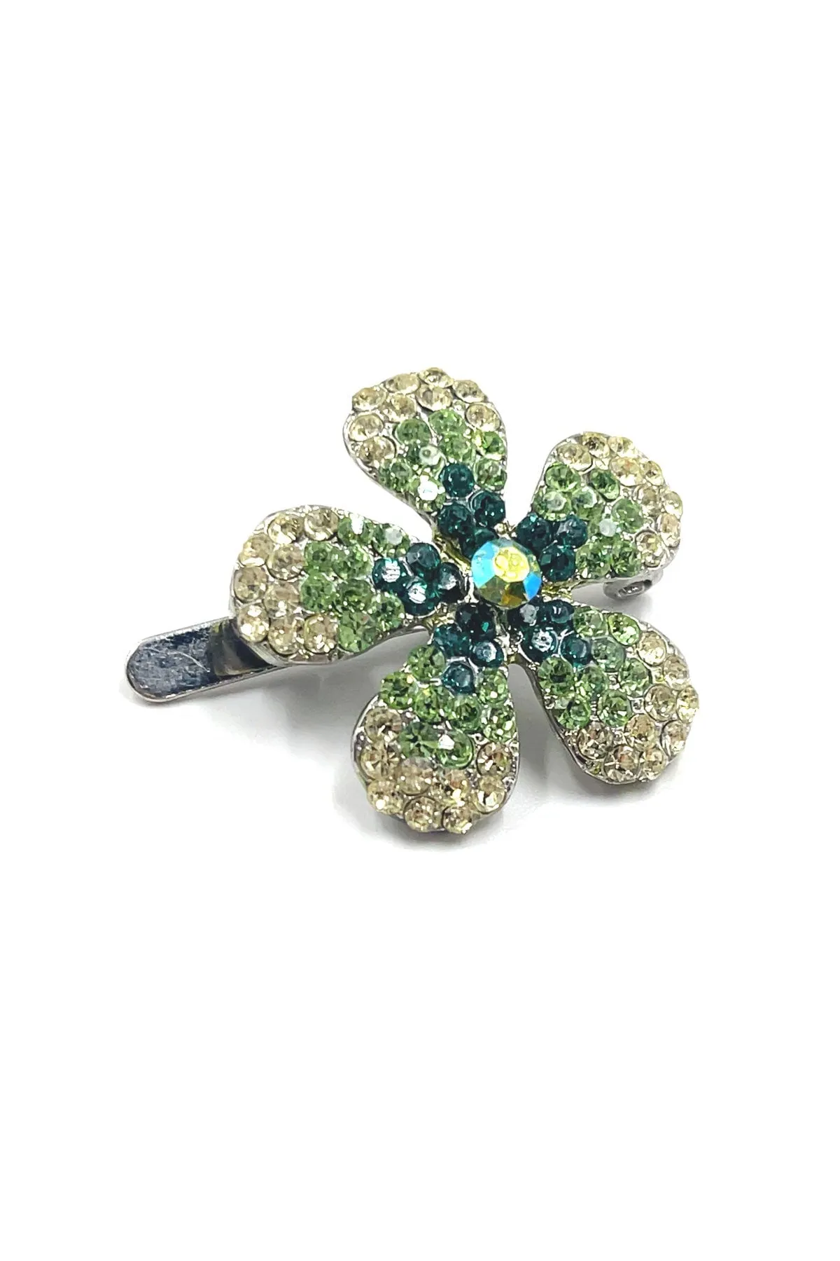 Crystal Daisy Magnetic Barrette