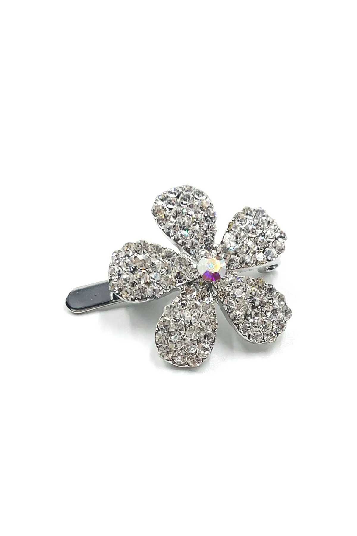 Crystal Daisy Magnetic Barrette